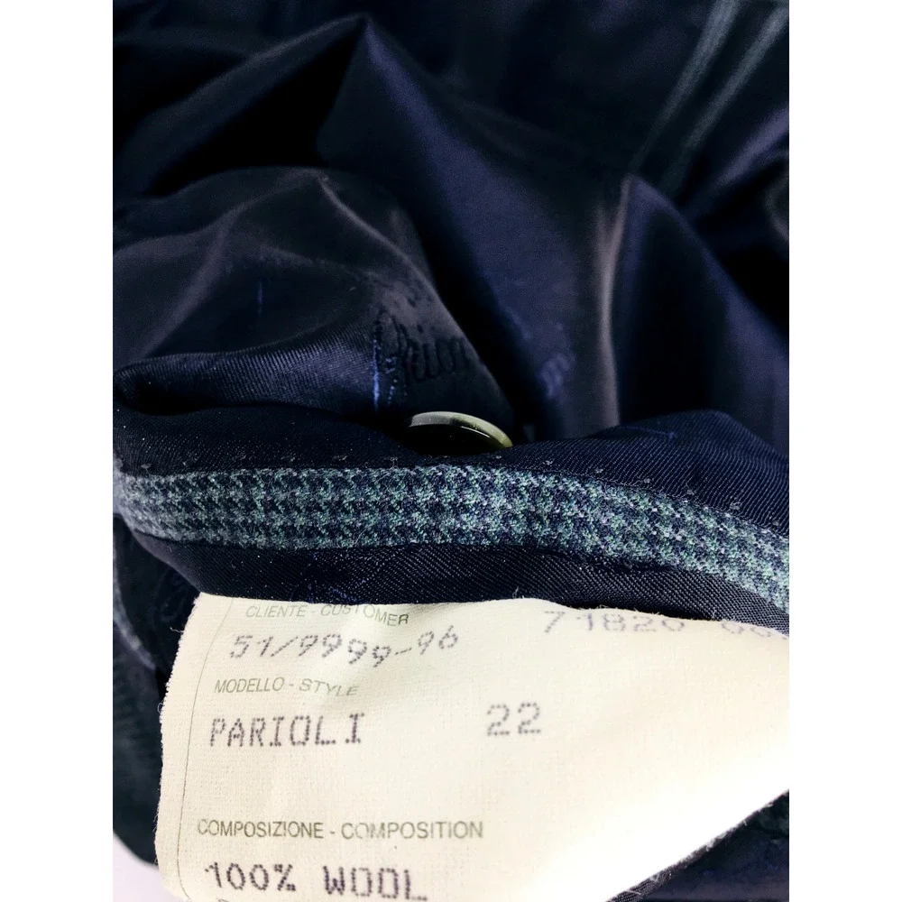 40R Brioni Italy Mens 2 Button Pure Wool Blazer Sport Coat Jacket Houndstooth